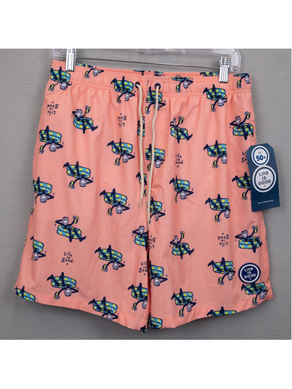Life is Good Jake Pool Party pinkjswim trunks NWT-S